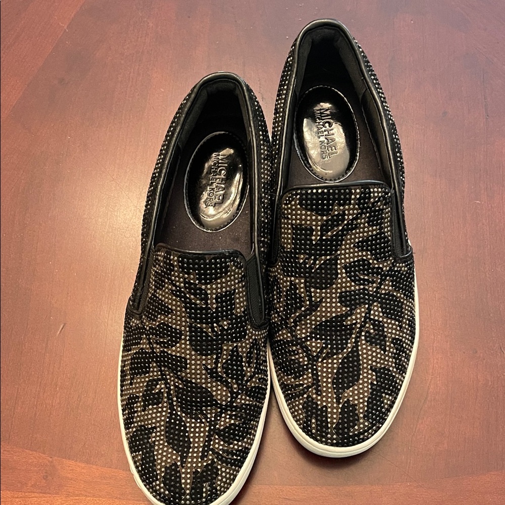 Michael Kors Black and Brown Patterned Women’s Sneaker